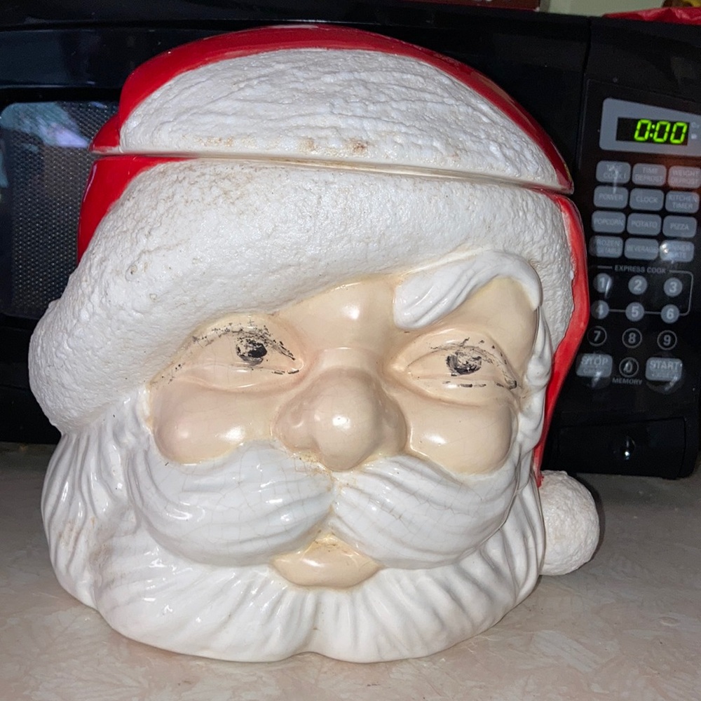Vintage Santa cookie jar